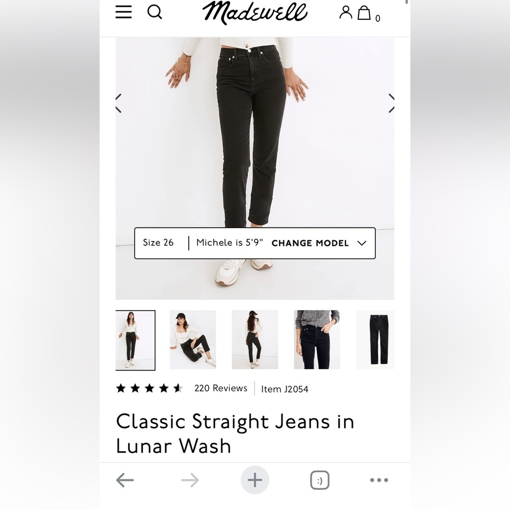 Madewell black jeans.
